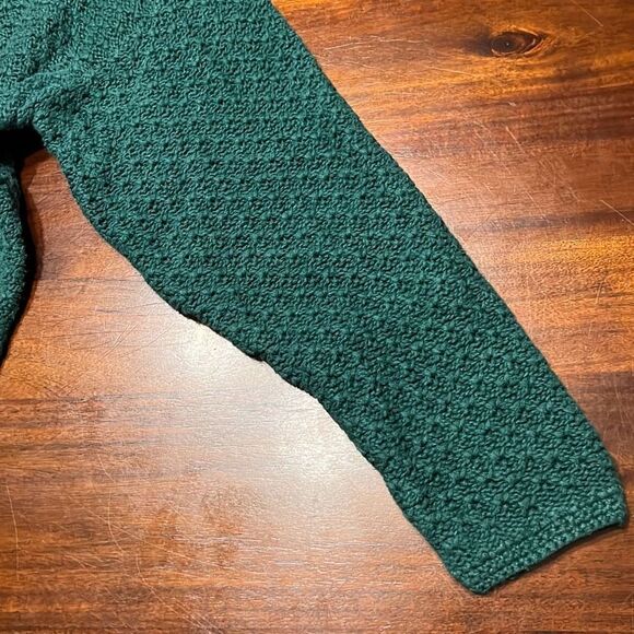 Vintage 80s Exclusive Imports Green Knitted Sweater Women’s Large - Picture 5 of 8